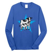 Cow Star Design Cattle Love Lover Cows Gift Long Sleeve Shirt