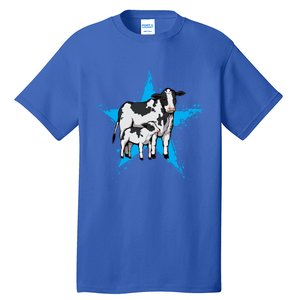 Cow Star Design Cattle Love Lover Cows Gift Tall T-Shirt