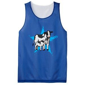 Cow Star Design Cattle Love Lover Cows Gift Mesh Reversible Basketball Jersey Tank