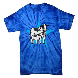 Cow Star Design Cattle Love Lover Cows Gift Tie-Dye T-Shirt