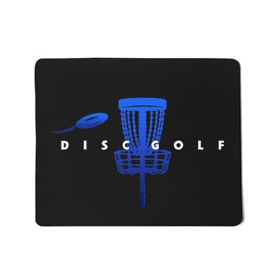 Cool Stylized Disc Golf With Basket And Disc Disk Golf Mousepad