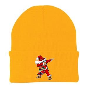 Christmas Sombrero Dabbing Mexican Serape Poncho Santa TShirt Knit Cap Winter Beanie