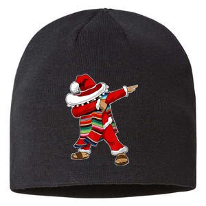 Christmas Sombrero Dabbing Mexican Serape Poncho Santa TShirt Sustainable Beanie