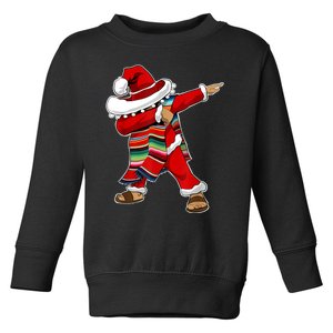 Christmas Sombrero Dabbing Mexican Serape Poncho Santa TShirt Toddler Sweatshirt