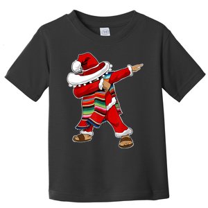 Christmas Sombrero Dabbing Mexican Serape Poncho Santa TShirt Toddler T-Shirt