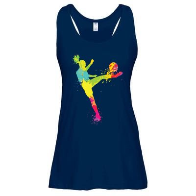 Cool Soccer Design For Women Girl Soccer Player Sport Lover Ladies Essential Flowy Tank