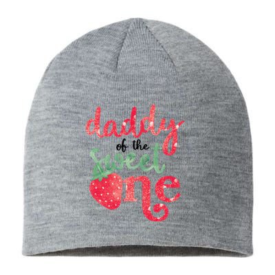 Cute Strawberry Daddy Of The Sweet One Sustainable Beanie