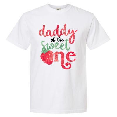 Cute Strawberry Daddy Of The Sweet One Garment-Dyed Heavyweight T-Shirt