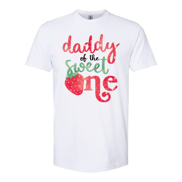 Cute Strawberry Daddy Of The Sweet One Softstyle CVC T-Shirt