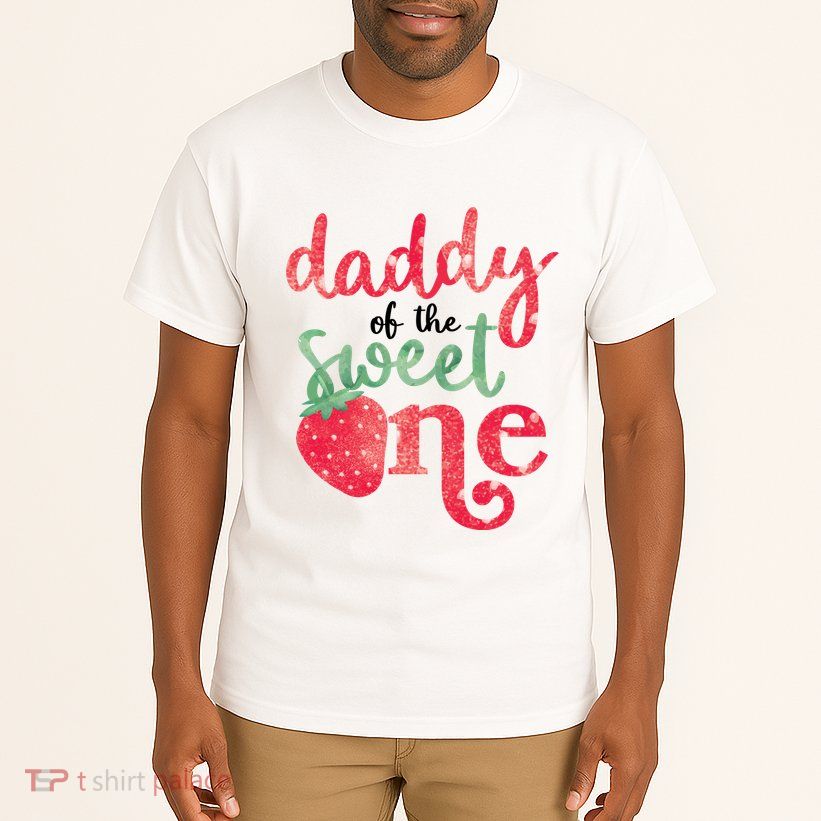 Cute Strawberry Daddy Of The Sweet One Tall T-Shirt