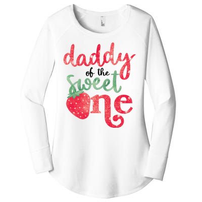 Cute Strawberry Daddy Of The Sweet One Women's Perfect Tri Tunic Long Sleeve Shirt