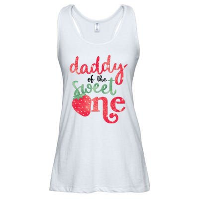 Cute Strawberry Daddy Of The Sweet One Ladies Essential Flowy Tank