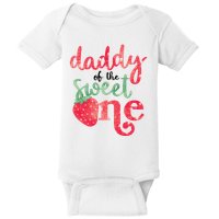 Cute Strawberry Daddy Of The Sweet One Baby Bodysuit