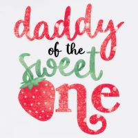Cute Strawberry Daddy Of The Sweet One Baby Bodysuit