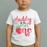 Cute Strawberry Daddy Of The Sweet One Toddler T-Shirt