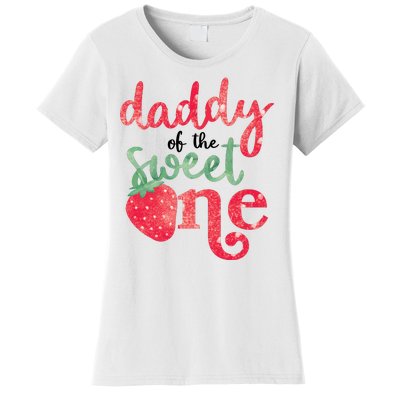 Cute Strawberry Daddy Of The Sweet One Women's T-Shirt