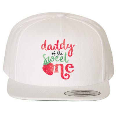 Cute Strawberry Daddy Of The Sweet One Wool Snapback Cap