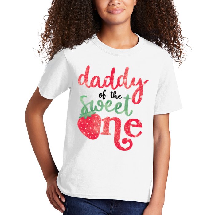 Cute Strawberry Daddy Of The Sweet One Kids T-Shirt