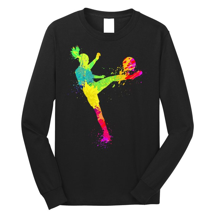 Cool Soccer Design For Wo Soccer Player Sport Lover Long Sleeve Shirt
