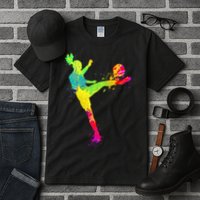 Cool Soccer Design For Wo Soccer Player Sport Lover Tall T-Shirt