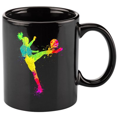 Cool Soccer Design For Wo Soccer Player Sport Lover 11oz C Handle Ceramic Mug