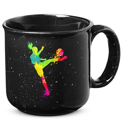 Cool Soccer Design For Wo Soccer Player Sport Lover 15oz Campfire Ceramic Mug