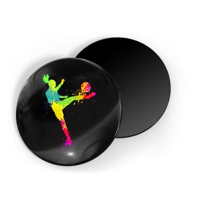 Cool Soccer Design For Wo Soccer Player Sport Lover Magnet