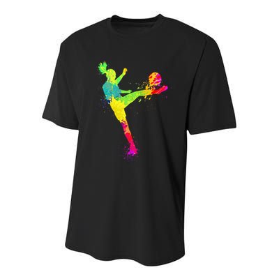 Cool Soccer Design For Wo Soccer Player Sport Lover Youth Performance Sprint T-Shirt