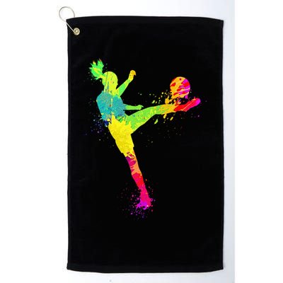 Cool Soccer Design For Wo Soccer Player Sport Lover Golf Towel