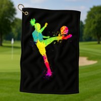 Cool Soccer Design For Wo Soccer Player Sport Lover Golf Towel