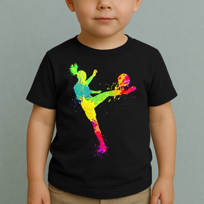 Cool Soccer Design For Wo Soccer Player Sport Lover Toddler T-Shirt
