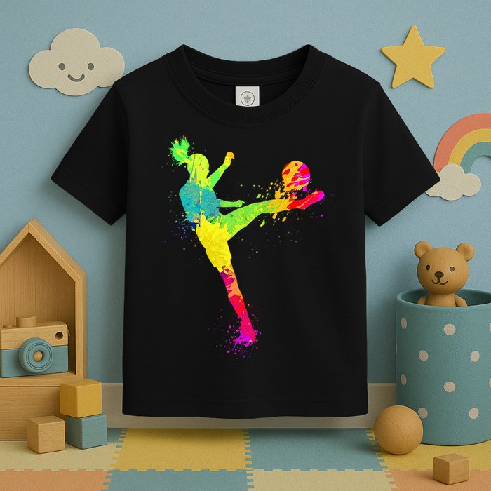 Cool Soccer Design For Wo Soccer Player Sport Lover Toddler T-Shirt