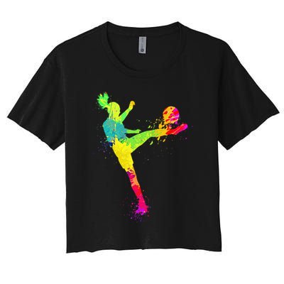 Cool Soccer Design For Wo Soccer Player Sport Lover Crop Top