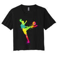 Cool Soccer Design For Wo Soccer Player Sport Lover Crop Top