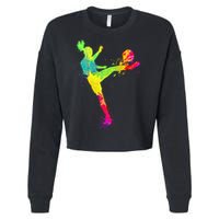 Cool Soccer Design For Wo Soccer Player Sport Lover Cropped Pullover Crew