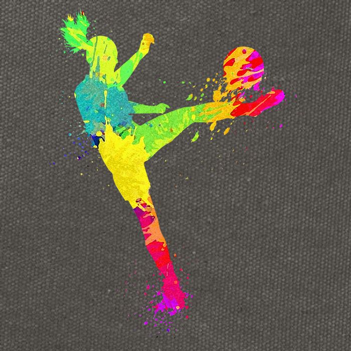 Cool Soccer Design For Wo Soccer Player Sport Lover Cotton Canvas Backpack