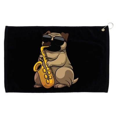 Cute Saxophone Design For Men Women Saxophone Band Player Grommeted Golf Towel