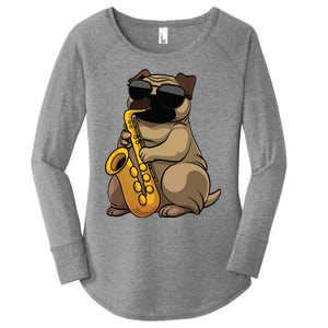 Cute Saxophone Design For Men Women Saxophone Band Player Women's Perfect Tri Tunic Long Sleeve Shirt