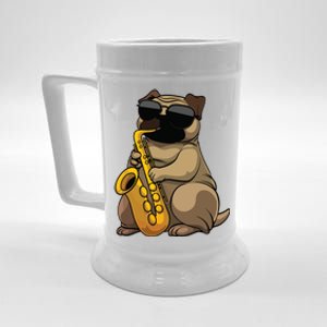 Cute Saxophone Design For Men Women Saxophone Band Player Beer Stein