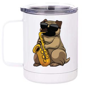 Cute Saxophone Design For Men Women Saxophone Band Player 12 oz Stainless Steel Tumbler Cup