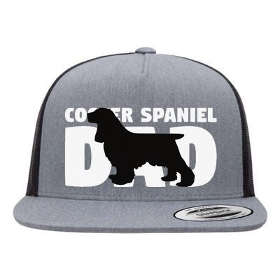 Cocker Spaniel Dad Cocker Spaniel Gift for Dog Father Flat Bill Trucker Hat