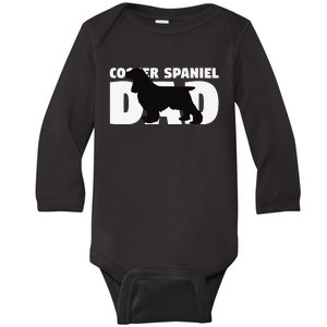 Cocker Spaniel Dad Cocker Spaniel Gift for Dog Father Baby Long Sleeve Bodysuit