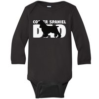 Cocker Spaniel Dad Cocker Spaniel Gift for Dog Father Baby Long Sleeve Bodysuit