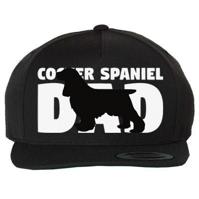 Cocker Spaniel Dad Cocker Spaniel Gift for Dog Father Wool Snapback Cap