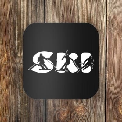 Cool Ski Design For Skier Ski Dad Design Coaster