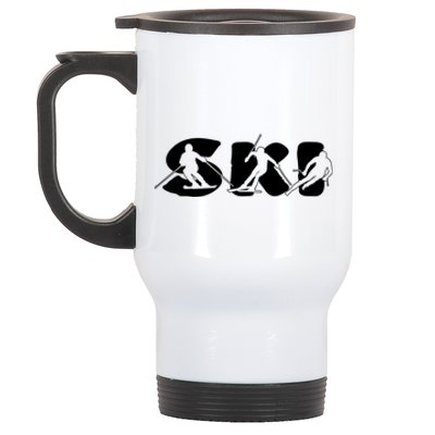 Cool Ski Design For Skier Ski Dad Design Stainless Steel Travel Mug