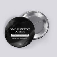 Computer Science Degree Graduation Button