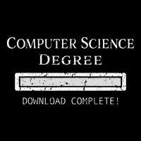 Computer Science Degree Graduation Button
