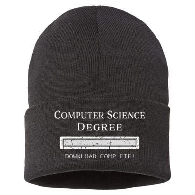 Computer Science Degree Graduation Sustainable Knit Beanie