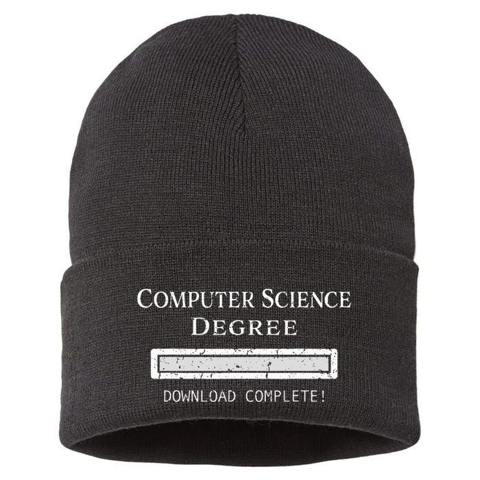 Computer Science Degree Graduation Sustainable Knit Beanie